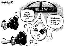 HILLARY FIGHTS ON by Jimmy Margulies