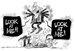 OBAMA AND REV WRIGHT LOOK-AT-ME by Daryl Cagle
