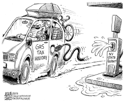 NY STATE GAS TAX HOLIDAY by Adam Zyglis
