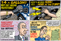 HONK AT THE PUMP  by Monte Wolverton