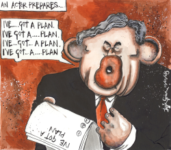 GORDON BROWN PERFORMS FOR HIS POLITICAL LIFE by Iain Green