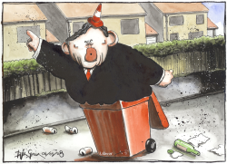GORDON BROWN NOT TAXING YOUR RUBBISH by Iain Green