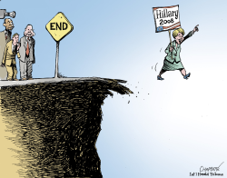 HILLARY WONT GIVE UP by Patrick Chappatte