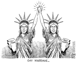 GAY MARRIAGE by Adam Zyglis