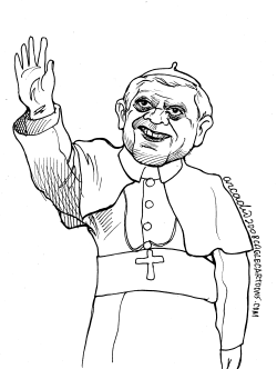 POPE BENEDICT IN THE USA by Arcadio Esquivel
