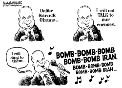 MCCAIN WONT TALK TO OUR ENEMIES by Jimmy Margulies