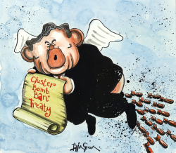 GORDON BROWN CLUSTER BOMB CRAP by Iain Green