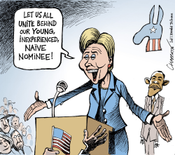 HILLARY CONCESSION SPEECH by Patrick Chappatte