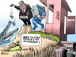 AID WORKERS IN ZIMBABWE by Paresh Nath