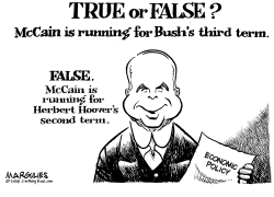MCCAIN AND BUSHS THIRD TERM by Jimmy Margulies