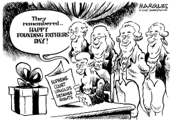 HAPPY FOUNDING FATHERS DAY by Jimmy Margulies