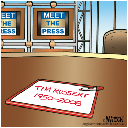 TIM RUSSERT, 1950-2008 by R.J. Matson