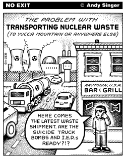 NUCLEAR WASTE TRANSPORT PROBLEMS by Andy Singer