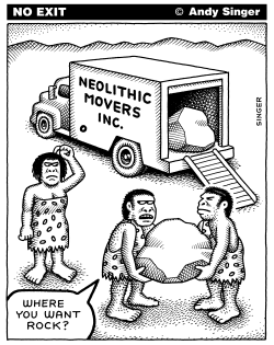 NEOLITHIC MOVERS by Andy Singer