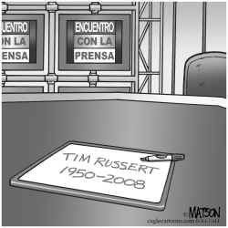 TIM RUSSERT, 1950-2008 by R.J. Matson