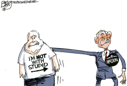 MCCAIN WITH STUPID by Pat Bagley