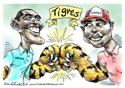 TIGERS WOODS Y OBAMA /  by Sandy Huffaker