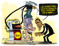 OBAMA AND HIGH GAS PRICES  by Daryl Cagle