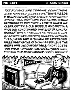 SPORTS STADIUM DEMOLITIONS by Andy Singer