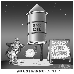 $200 OIL FIREWORKS by R.J. Matson