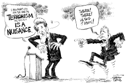 TERRORISM IS A NUISANCE by Daryl Cagle