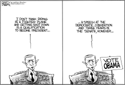 WESLEY CLARK ON MCCAIN by Nate Beeler