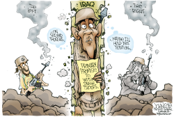 OBAMA HOLDS HIS POSITION  by John Cole