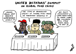 UNITED DICTATORS SUMMIT ON GLOBAL FOOD CRISIS by Stephane Peray