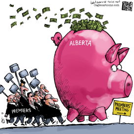 CANADA ALBERTA PIGGY BANK COLOUR by Tab