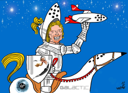 WHITE KNIGHT OF VIRGIN GALACTIC by Stephane Peray