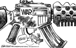 TRIGGERING WAR by Mike Keefe