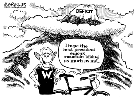 BUSH LEAVES RECORD DEFICIT by Jimmy Margulies