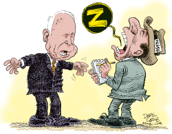 MCCAIN AND THE PRESS  by Daryl Cagle