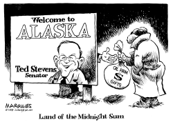 SENATOR TED STEVENS INDICTED by Jimmy Margulies