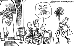 HIRING AT JUSTICE DEPT by Mike Keefe
