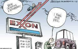 EXXON MOBIL PROFITS  by Mike Keefe