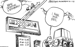 EXXON MOBIL PROFITS by Mike Keefe