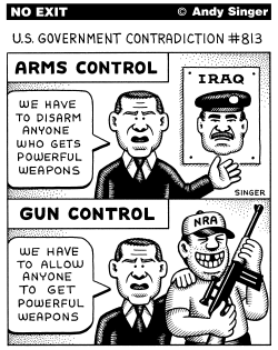 ARMS CONTROL VERSUS GUN CONTROL by Andy Singer