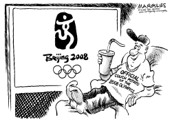 WATCHING THE OLYMPICS by Jimmy Margulies