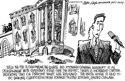 TENET RESIGNS by Mike Keefe