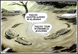 FLOODED FLORIDA GATORS by J.D. Crowe