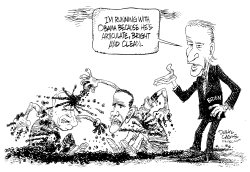 BIDEN AND DIRTY OBAMA by Daryl Cagle