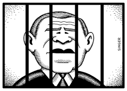 BUSH IN JAIL by Andy Singer