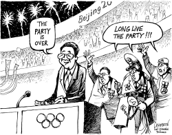 THE GAMES ARE OVER by Patrick Chappatte