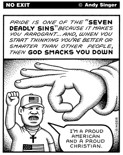 PRIDE IS A SIN by Andy Singer
