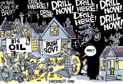 DRILL HERE  by Pat Bagley