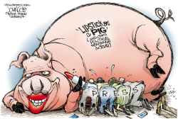 LIPSTICK, PIGS AND THE PRESS  by John Cole