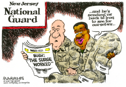 NATIONAL GUARD TO IRAQ COLOR by Jimmy Margulies