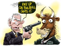 WALL ST BAILOUT PITCH  by Daryl Cagle