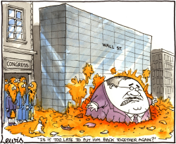 HUMPTY FELL OFF A WALL ST by Peter Lewis